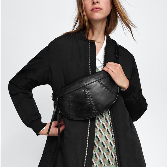 leather belt bag zara